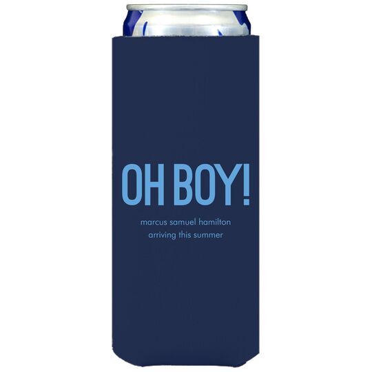 Bold Oh Boy Collapsible Slim Koozies